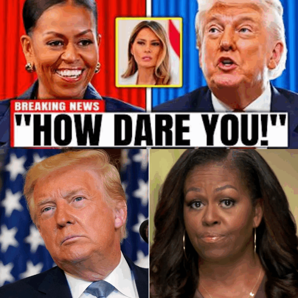 Trump Goes Wild: Michelle Obama’s Shocking Live TV Revelation Leaves Him Fuming and Defending Himself!