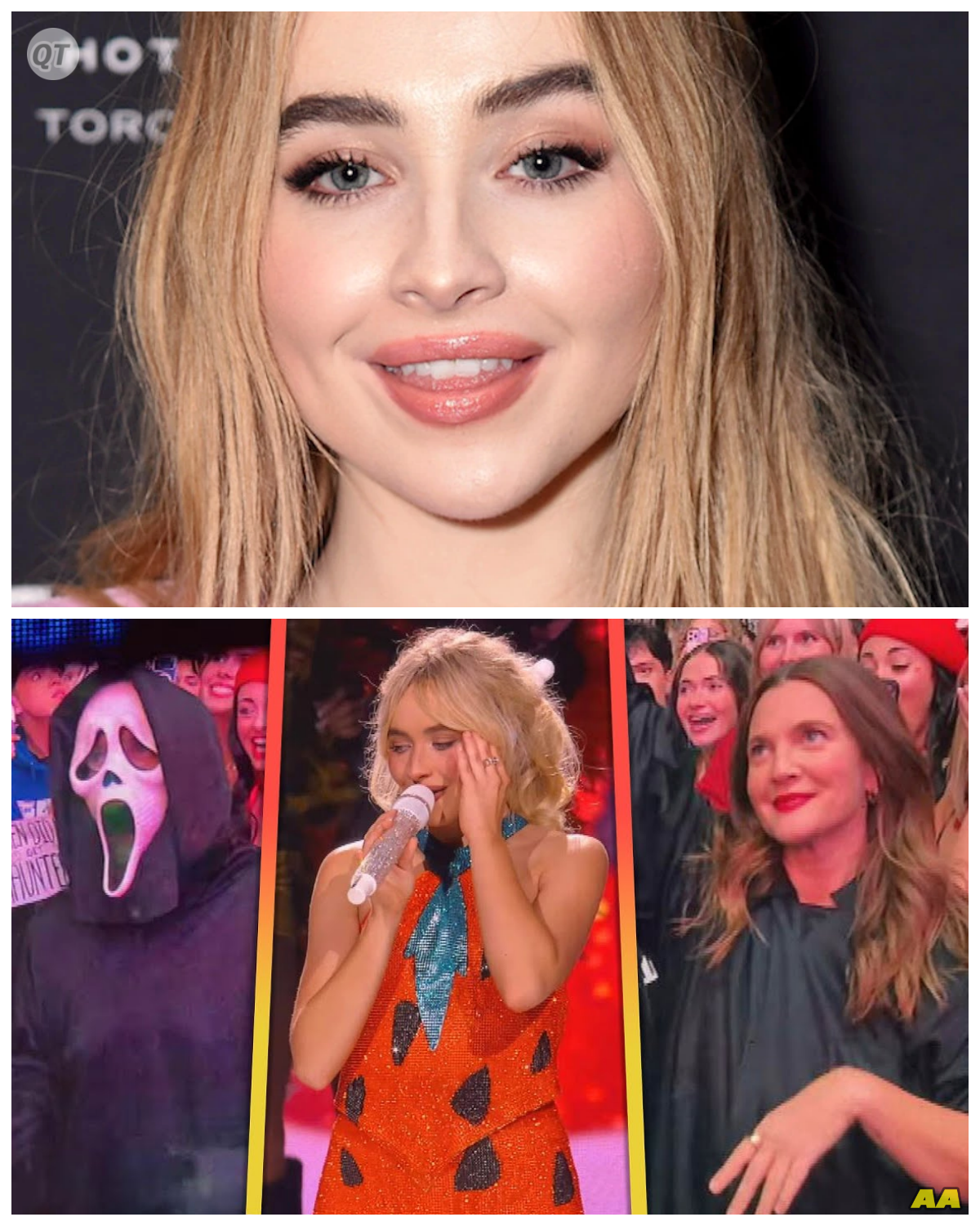  Sabrina Carpenter UNMASKS Drew Barrymore  as Scream’s Ghostface — The Plot Twist That’s Breaking the Internet  It started as a Halloween prank — and ended as pure Hollywood chaos. During a surprise live event, Sabrina Carpenter ripped off the Ghostface mask… revealing none other than Drew Barrymore underneath. The crowd screamed louder than the killer’s victims. “It’s not a reboot — it’s revenge,” one fan tweeted. In seconds, the internet melted, and Scream history was rewritten right before our terrified eyes.  - News