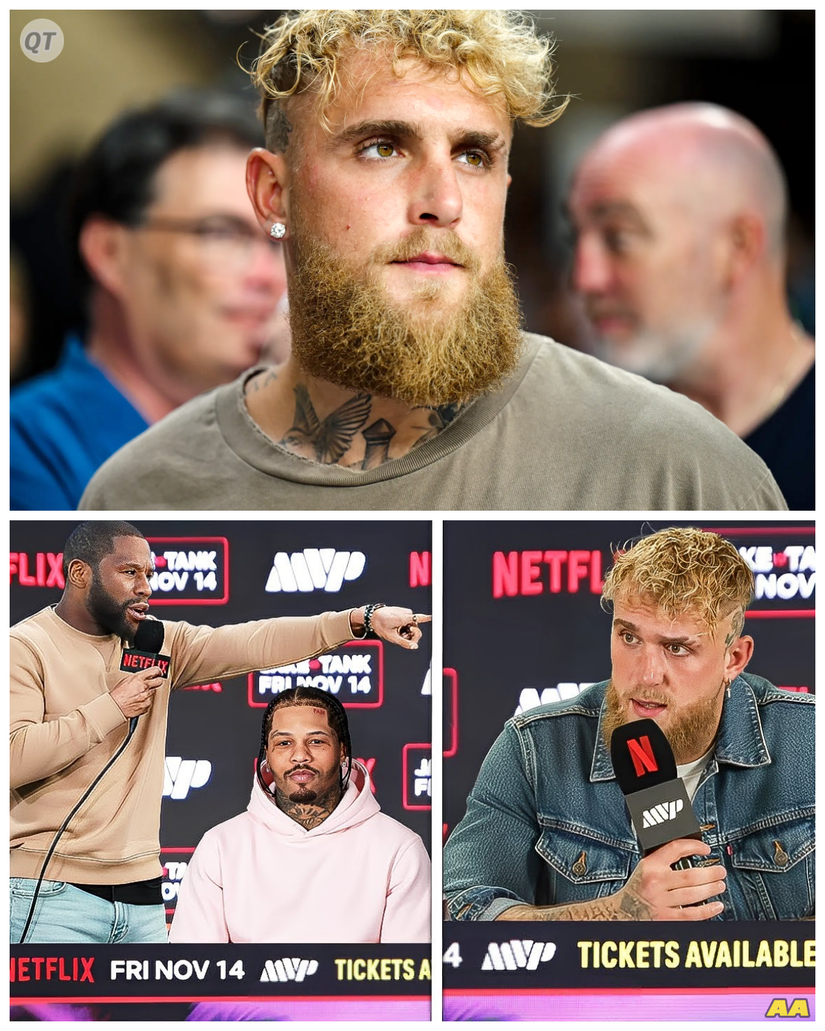   Mayweather STORMS STAGE at Jake Paul vs Gervonta Davis Press Conference & WARNS Jake!  “You’re in the big leagues now, kid.”  In a dramatic scene straight out of a boxing movie, Floyd Mayweather stormed the stage during the Jake Paul vs Gervonta Davis press conference and delivered a chilling warning that left the room buzzing. One insider said his presence turned a promotional event into a showdown of legends.  - News