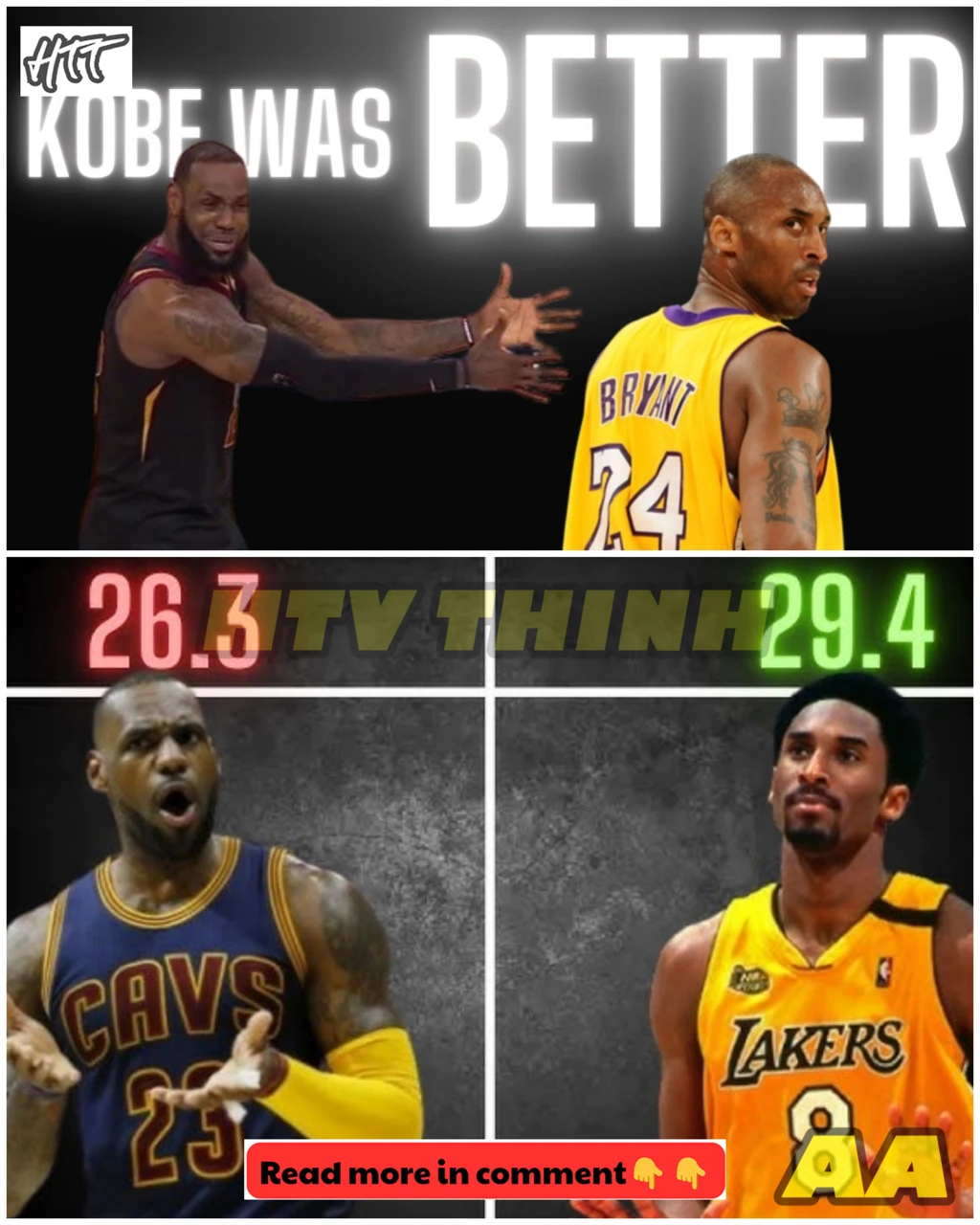 NBA Legends and Players Pick Kobe over LeBron - HTT - News