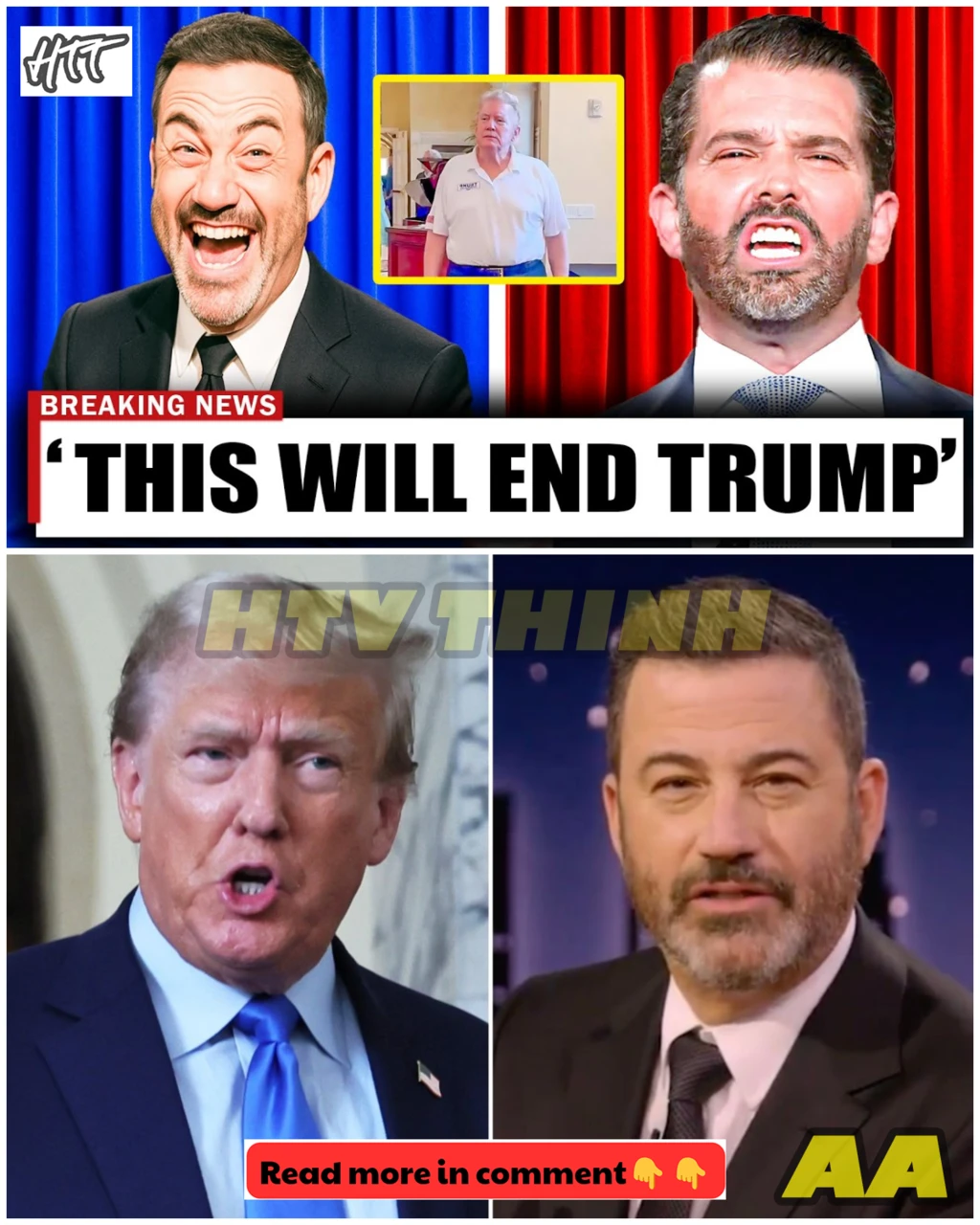 Don Jr Calls The Cops On Jimmy Kimmel After He EXPOSED Trump On LIVE TV - HTT - News