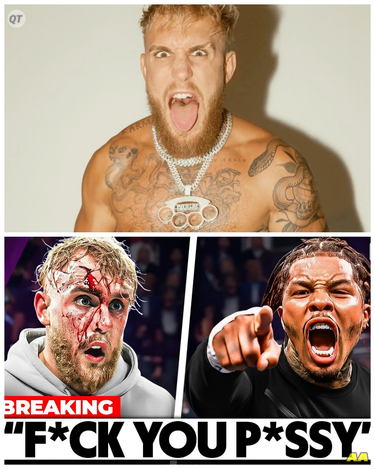 Jake Paul CLASHES With Gervonta Davis Backstage After CANCELED Fight — “He Got In My Face First!” The boxing world turned upside down in Vegas after Jake Paul and Gervonta “Tank” Davis nearly came to blows backstage when their highly anticipated fight was abruptly canceled. Cameras caught the two jawing inches apart, entourages screaming, and security diving in. “It wasn’t violence — it was ego on fire,” said one witness. The tension was pure chaos, and fans can’t stop replaying the clip. - News