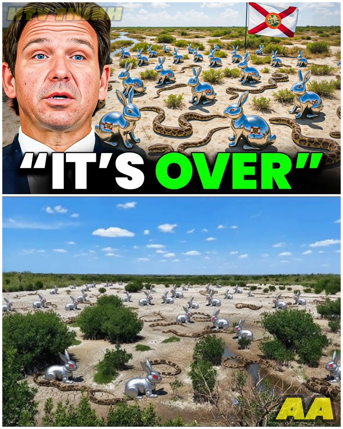 Florida Released HUNDREDS of Robotic Rabbits To Kill Pythons, But No One Could've Expected THIS - HTT - News