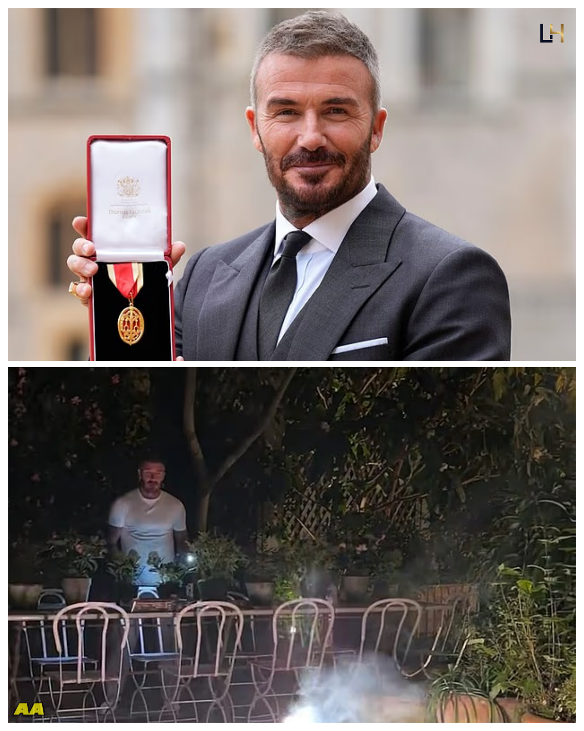 Sir David Beckham RUNS FOR COVER as Firework Explodes Right in Front of Him — Victoria Shouts “Careful!” - News