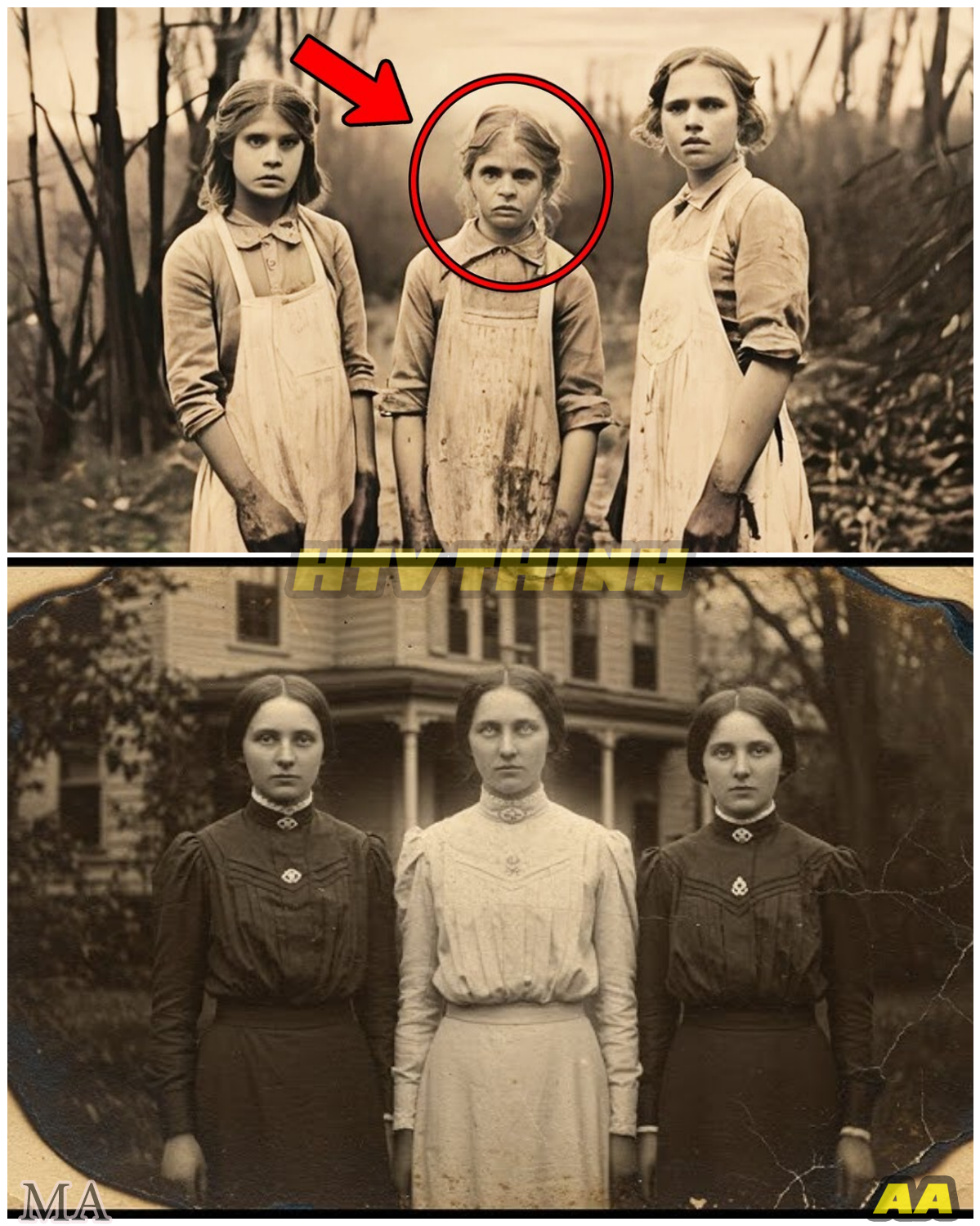  3 Sisters Frozen in Time: 90-Year-Old Photograph Reveals a Shocking Secret That Leaves Experts Speechless  - News