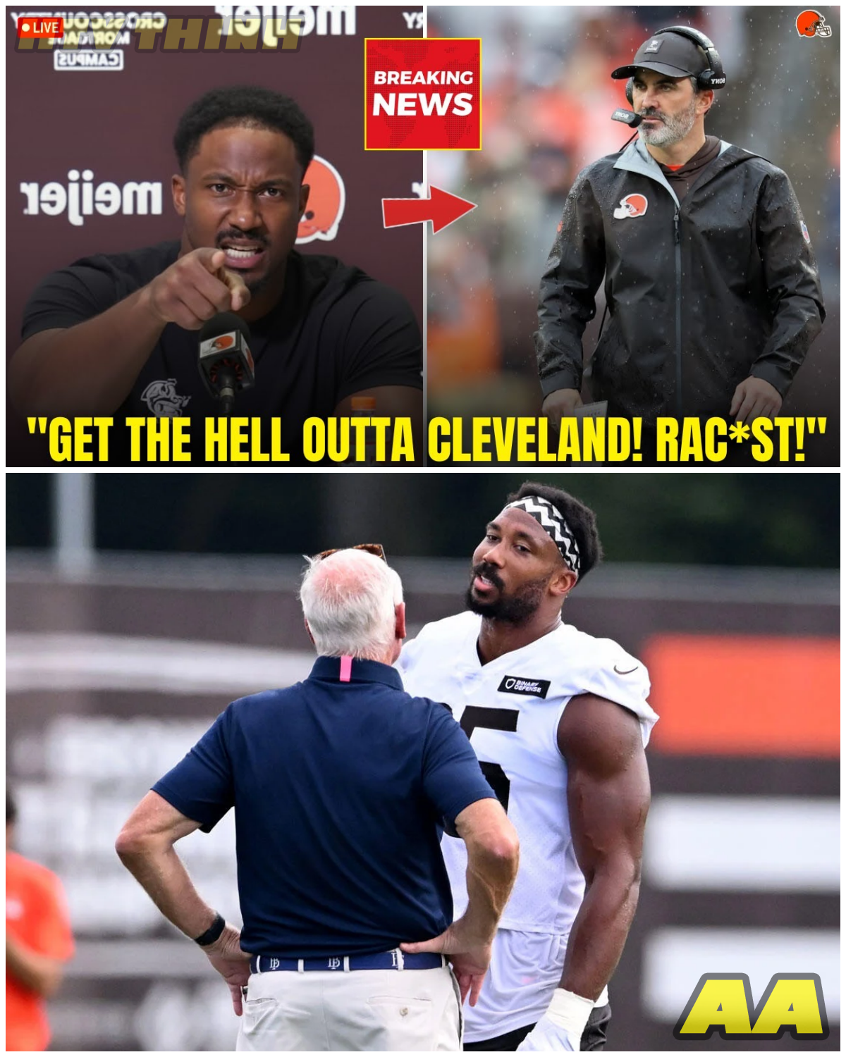 Myles Garret RIPS Kevin Stefanski APART For Letting Browns Down After DEVASTATING Loss Against Jets! - HTT - News