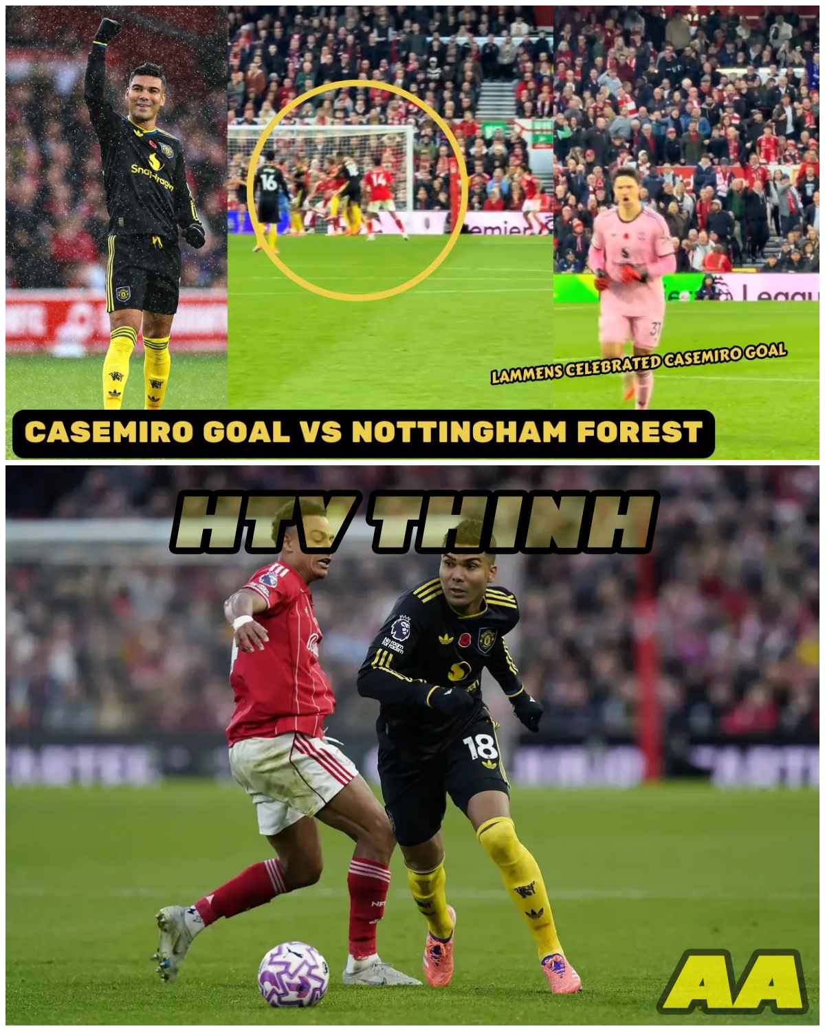  Celebration or Chaos? The Unforgettable Reaction to Casemiro's Stunning Goal!  - HTT - News