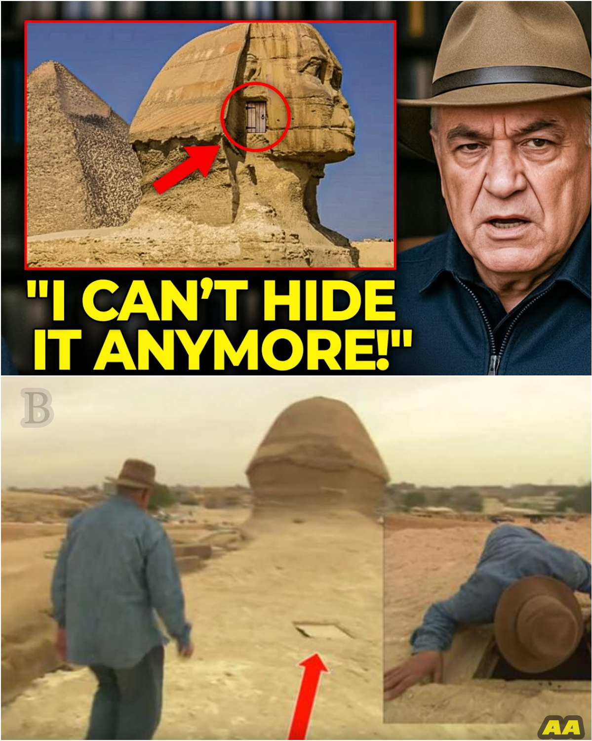 "The Sphinx's Hidden Secrets: Zahi Hawass Breaks His Silence" - News
