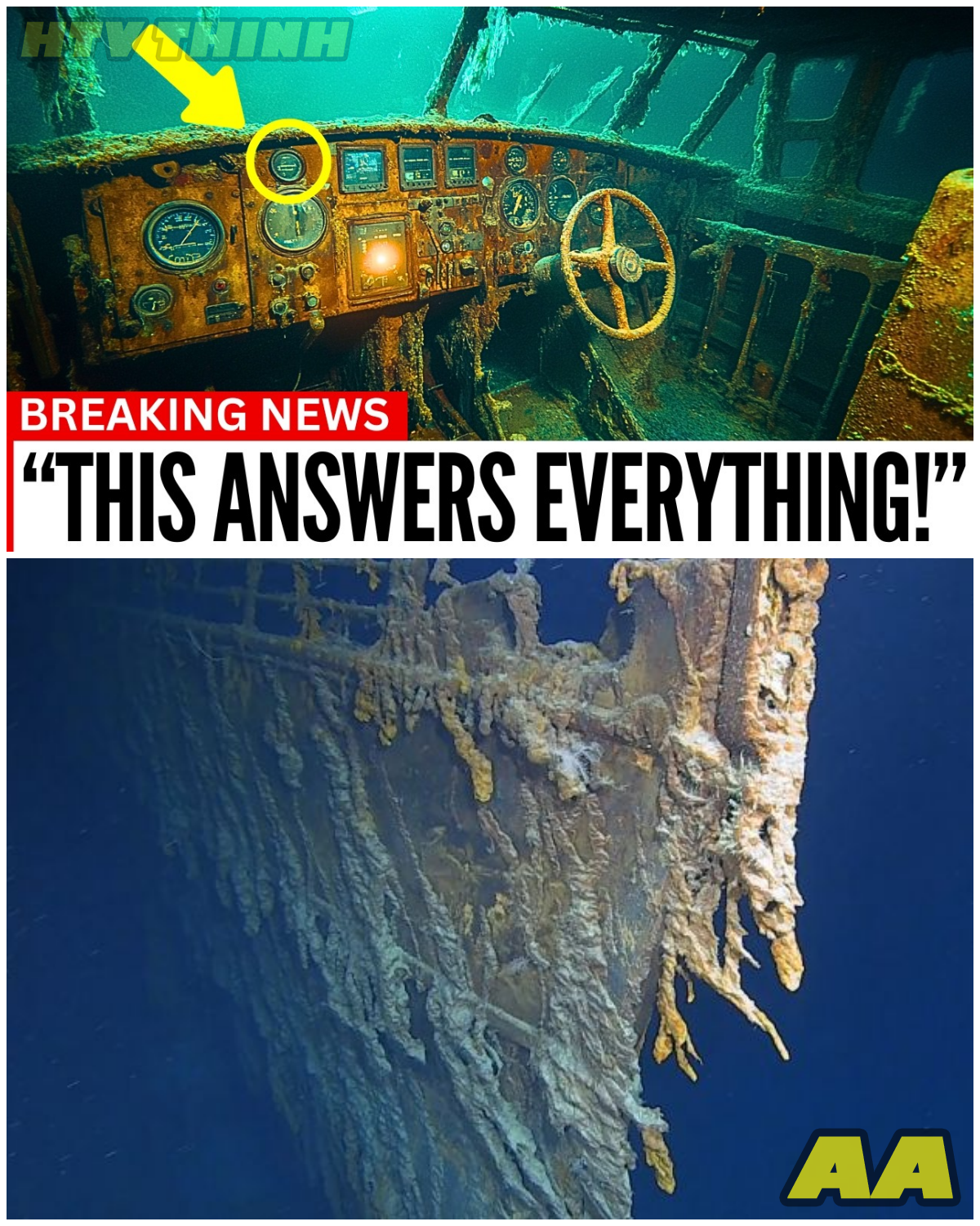 Underwater Drone Lowered to Titanic Wreckage, What They See Terrifies The World - HTT - News