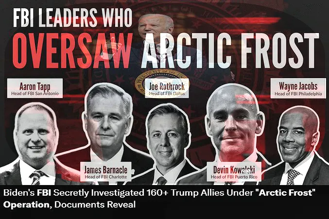 F15.Biden’s DOJ “Arctic Frost” FBI Operation Documents Reveal Extensive Investigation to Take Down President Trump and His Supporters