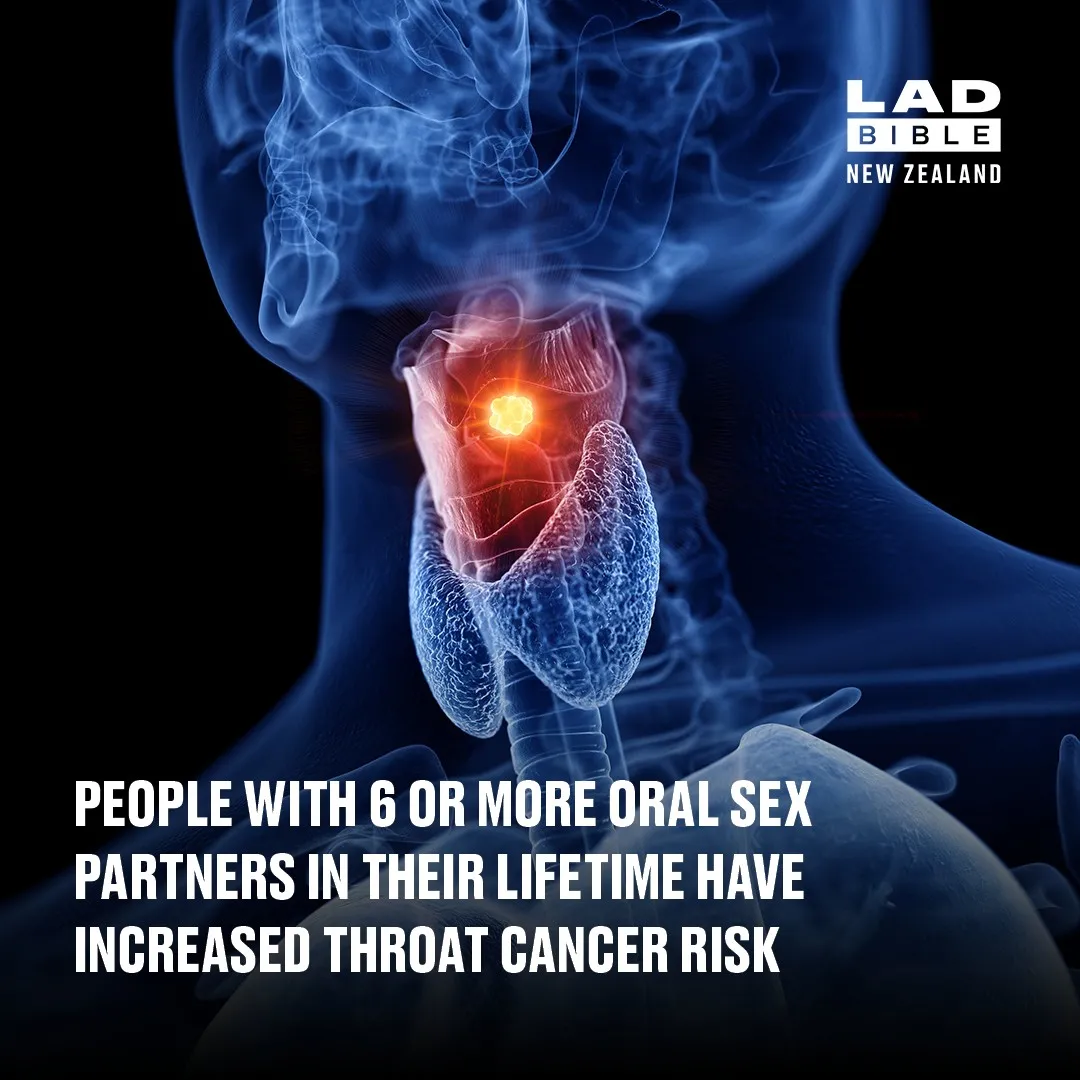 News People with six or more oral sex partners in their lifetime have increased throat cancer risk, according to study.