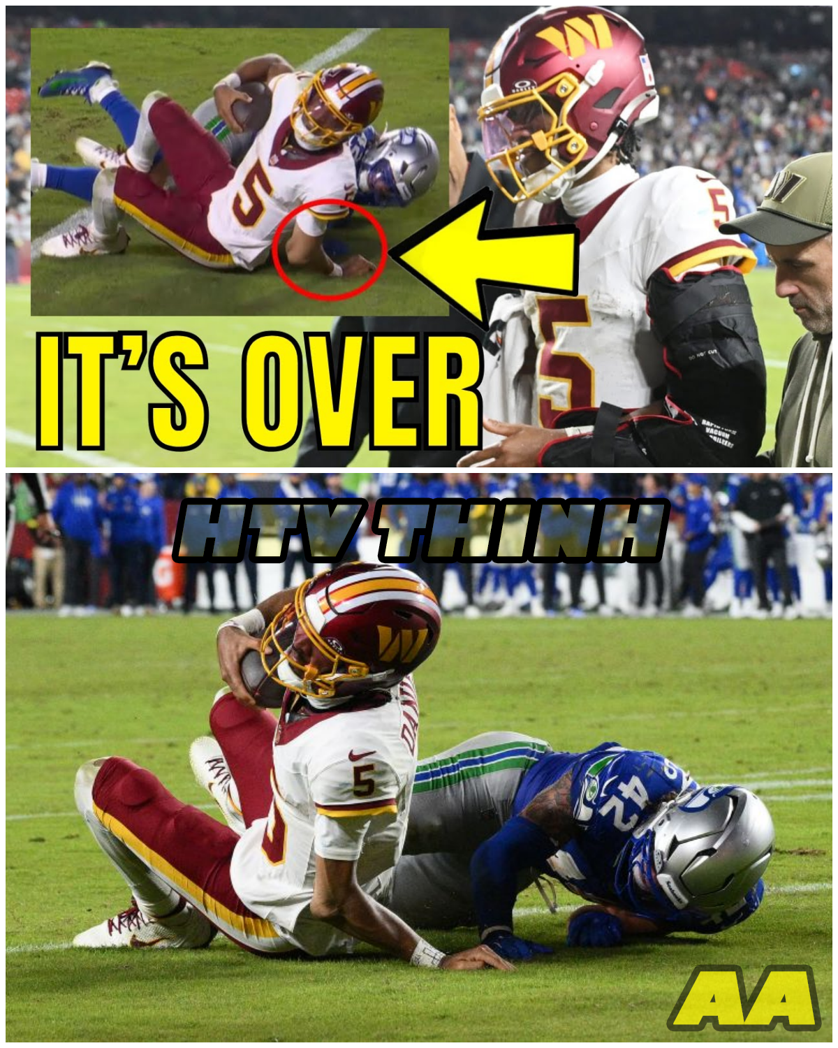  Is Jayden Daniels’ Injury a Sign of a Cursed Franchise? The Shocking Truth Revealed!  - HTT - News