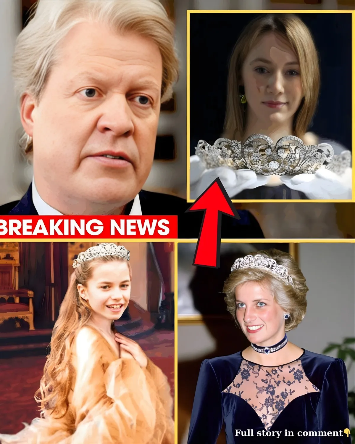 IT’S OFFICIAL: Princess Diana’s Iconic Tiara to Be Passed to Princess Charlotte — The £400,000 Heirloom That Carries a Legacy of Love and Loss 