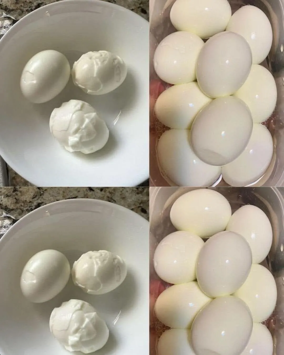 Why does a green ring appear around hard-boiled eggs?