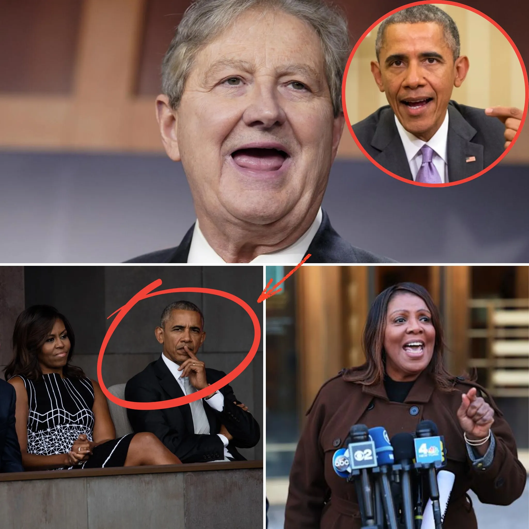 Obama Goes Crazy When Sen. Kennedy Exposes Michelle and Letitia James’ Secret Relationship