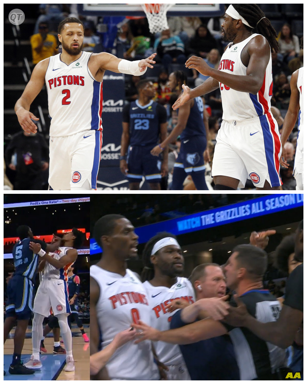  Tempers Flare as Isaiah Stewart Confronts Vince Williams Over Shove on Ausar Thompson  "That’s Not How We Play!"  What started as a regular game quickly turned into a confrontation when Vince Williams shoved Ausar Thompson, leading to a fiery response from Isaiah Stewart. “I won’t let you disrespect my teammate like that,” Stewart said as the situation quickly spiraled. Fans are left wondering how this altercation will affect the chemistry on the court — and whether tensions will rise in future matchups.  - News