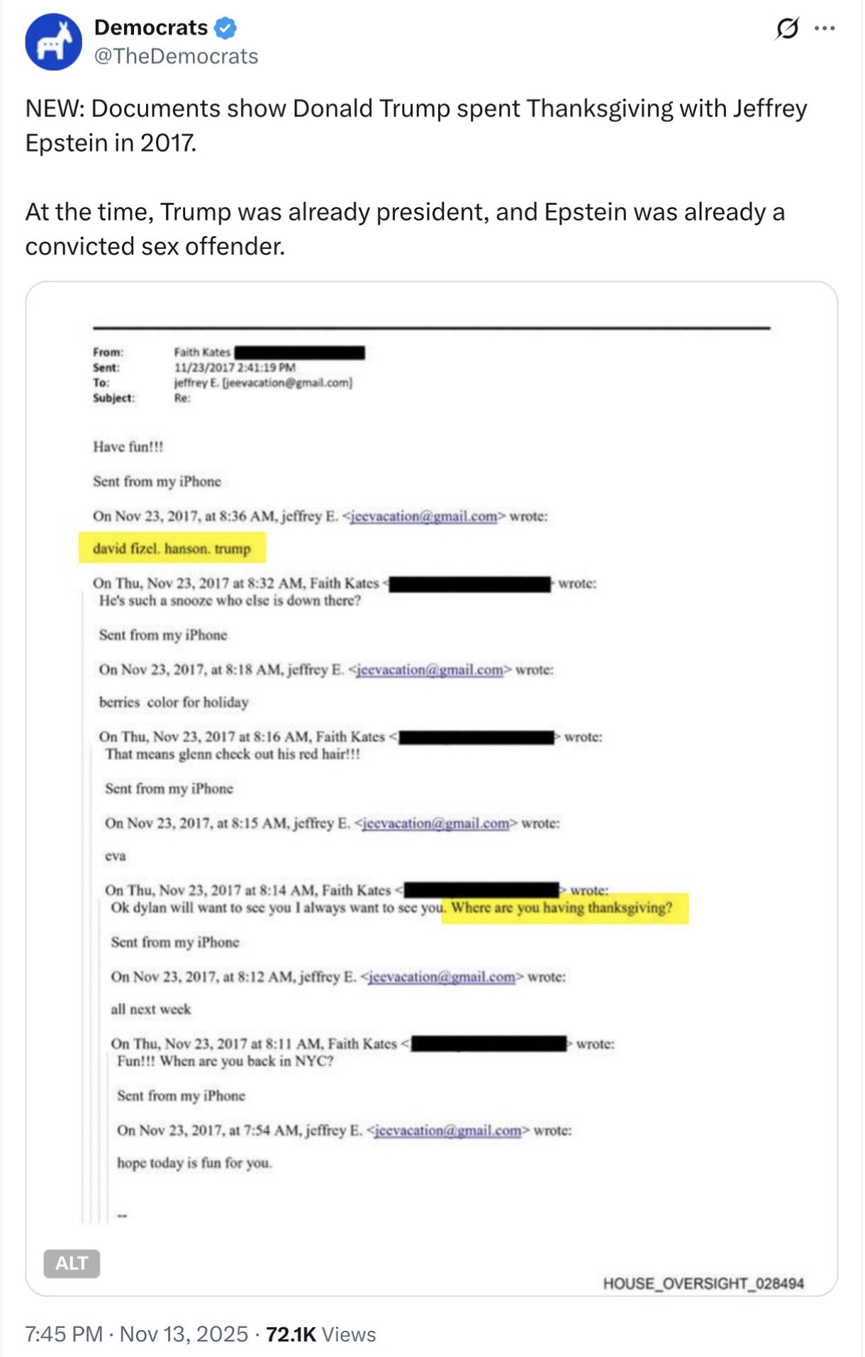 JUST IN: Trump Vindicated After Dems Are Forced To Backtrack, Delete Shock Epstein Allegation