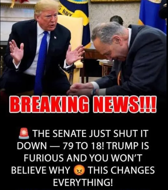 SENATE JUST SHOCKED TRUMP 79-18