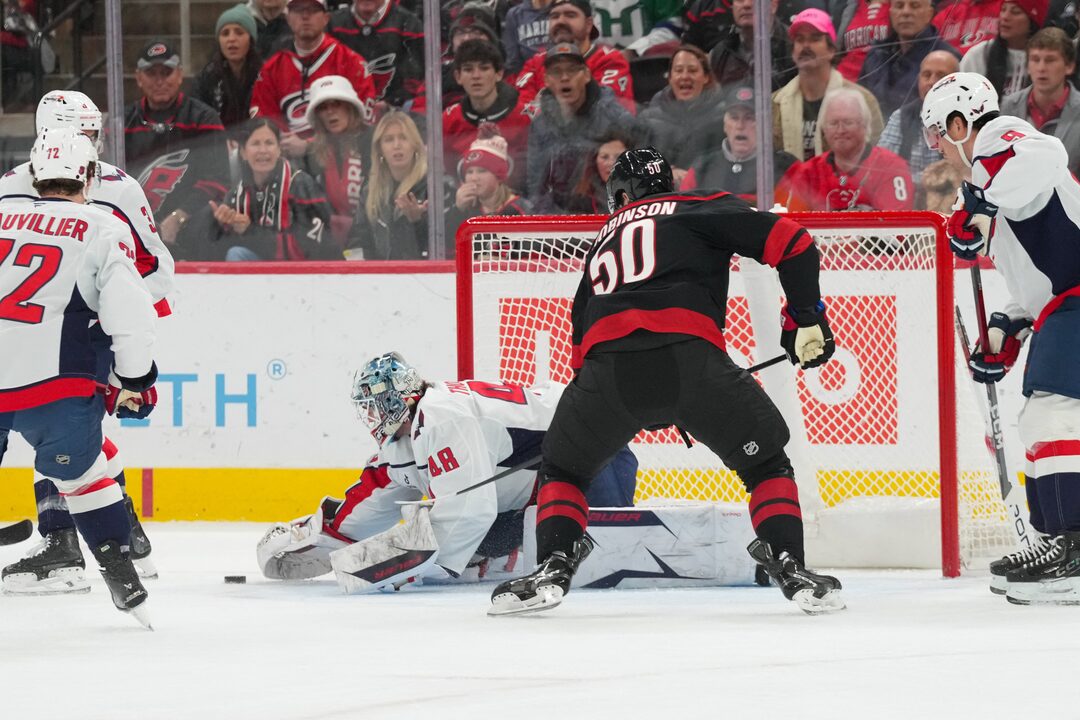 Connor McMichael stops Jordan Martinook from scoring just inches from the goal line: ‘Probably that’s the biggest save of the night’