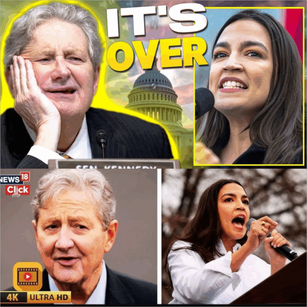The Palace of Mirrors Shatters: Senator Kennedy’s Relentless Takedown Exposes AOC’s Hypocrisy