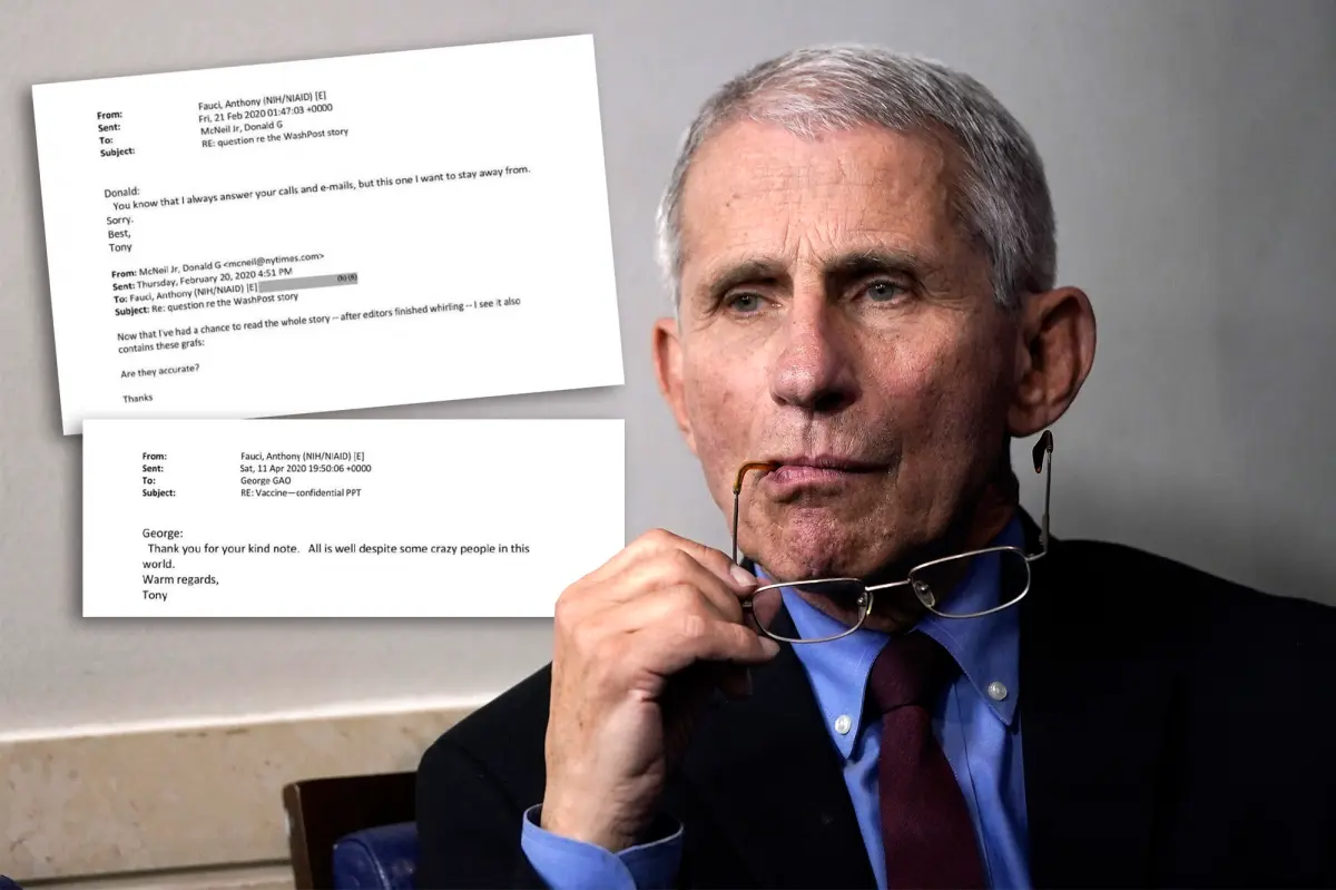 Newly Released Emails Show That Anthony Fauci Instructed NIH Employees to…
