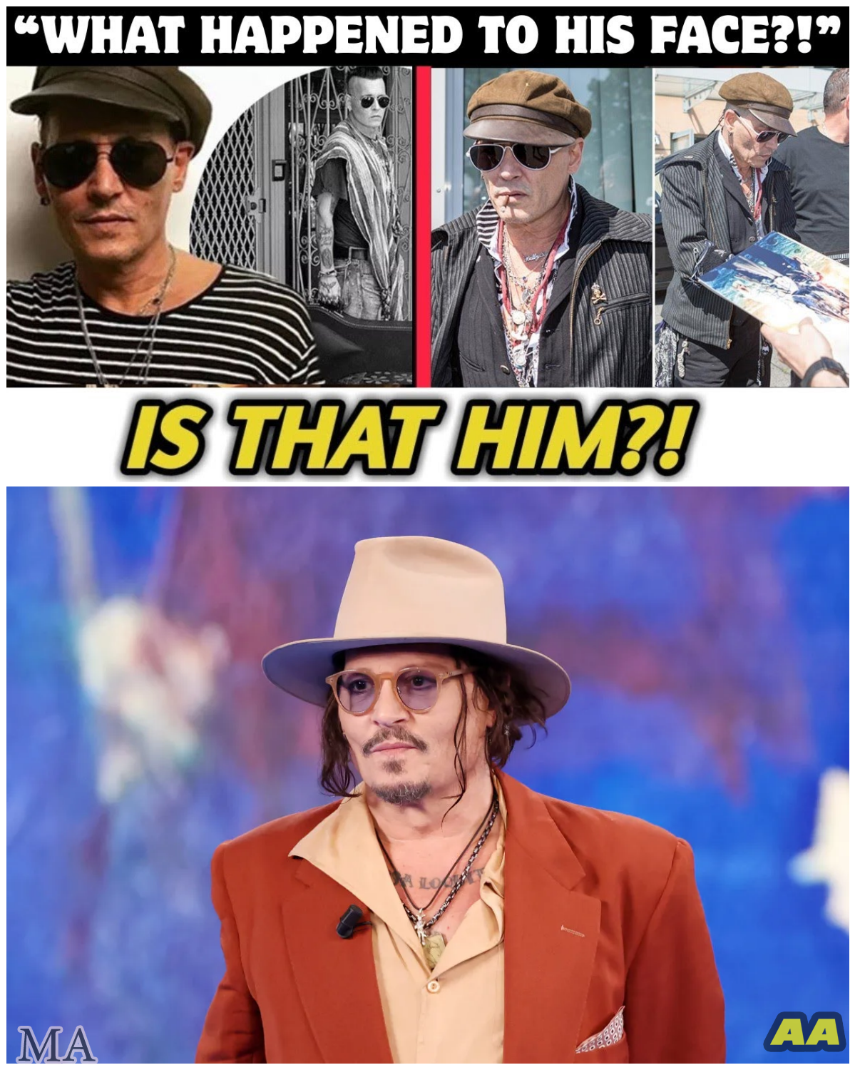  Johnny Depp’s STUNNING FACE TRANSFORMATION Sends Hollywood Into PANIC — Fans Say He Looks Like a DIFFERENT PERSON  - News