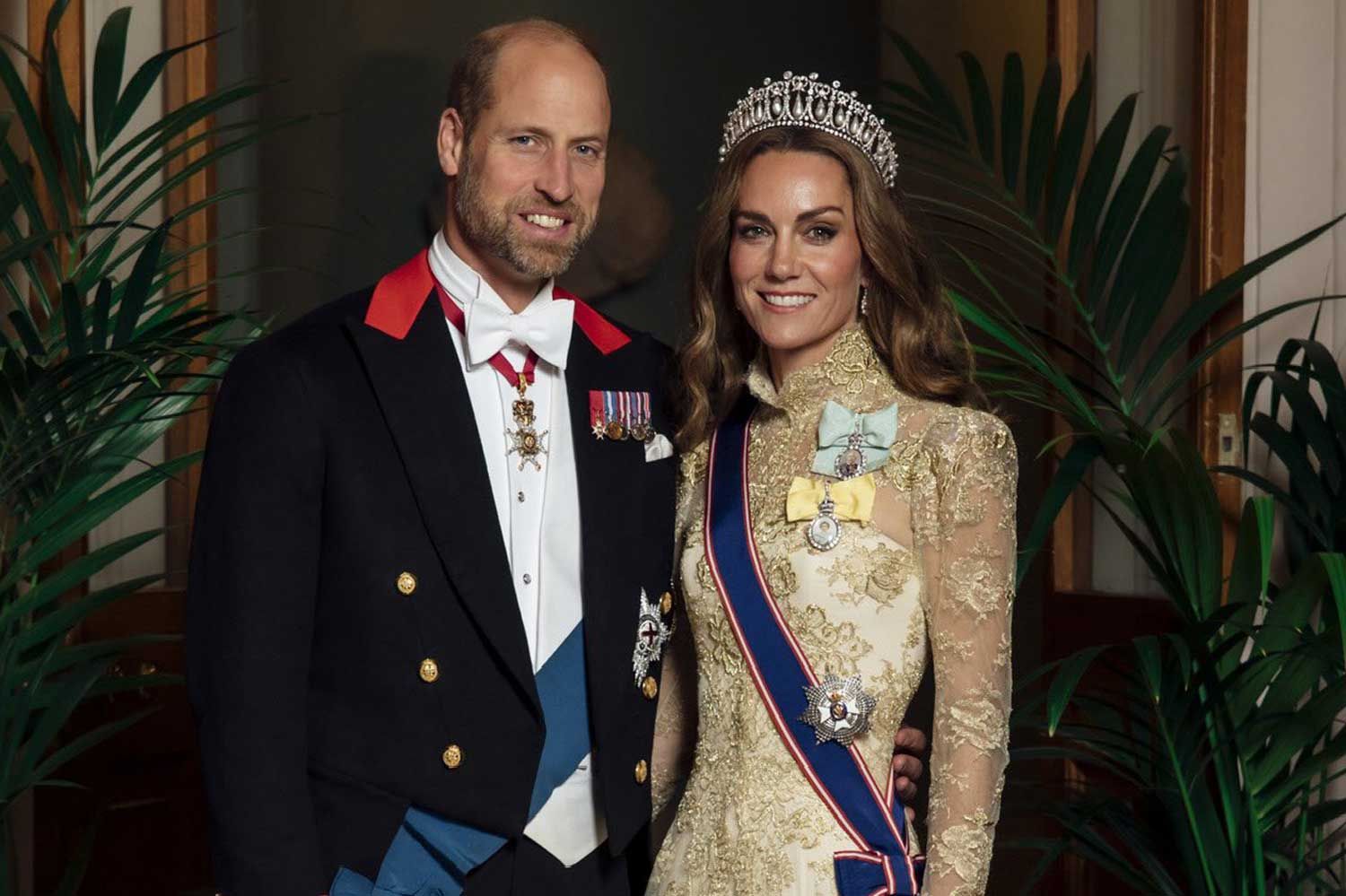Flower Power Regal: Catherine Dazzles in a Radiant Floral Gown and Diana’s Cherished Choker — A Night That Felt Like a Coronation of Her Own