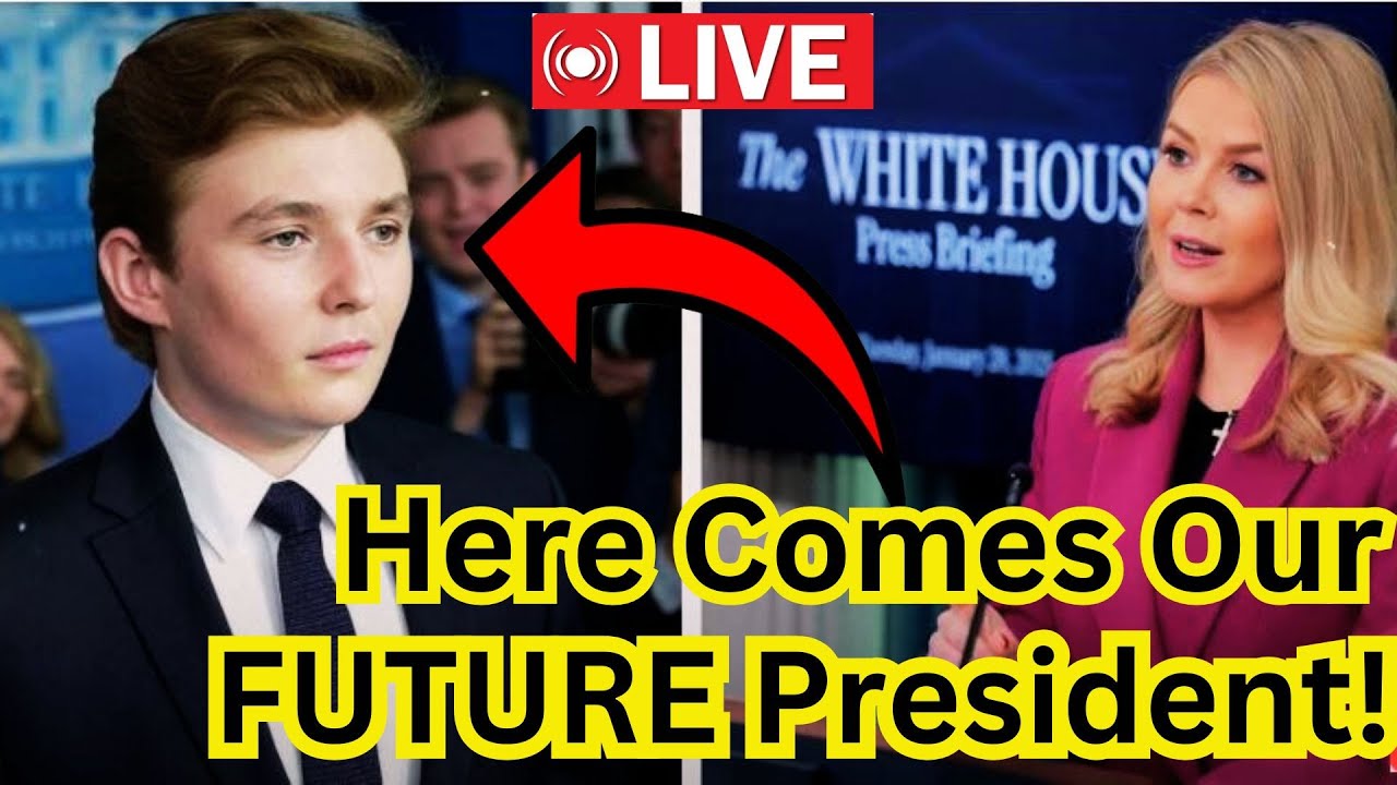 Barron Trump’s POWERFUL Speech at Karoline Leavitt’s Briefing—Reporters Left in SHOCK