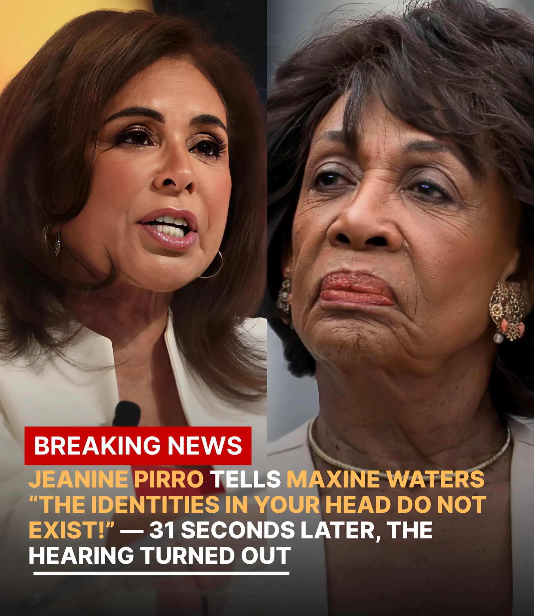 BREAKING: JEANINE PIRRO TELLS MAXINE WATERS