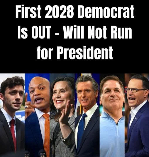 First 2028 Democrat Announces They Are Not Running For President